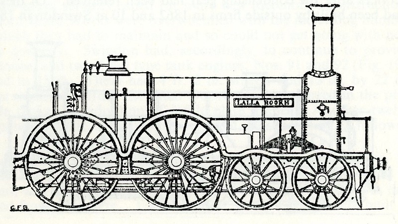 Lalla Rookh broad gauge passenger 4-4-0