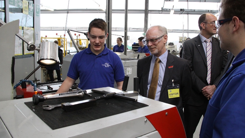 President Folkson visiting the Centre for Engineering and Manufacturing Excellence